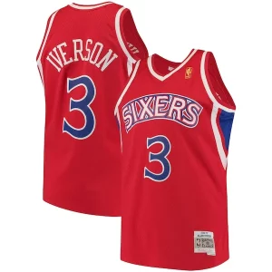 Allen Iverson Philadelphia 76ers 1996/97 Hardwood Classics Swingman Jersey Red/White Magnifique - Parfait pour le match jour - Montrez votre support avec style