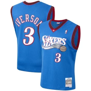 Allen Iverson Philadelphia 76ers 1999/2000 Hardwood Classics Swingman Jersey Authentique Royal - Style contemporain - Restez à la mode avec ce maillot