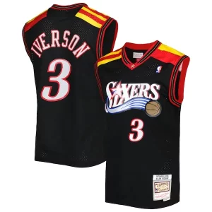 Allen Iverson Philadelphia 76ers Hardwood Classics 2006/07 Swingman Jersey Gracieux Black - Design innovant - Écarte-vous du commun des mortels
