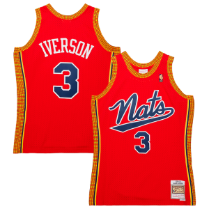 Allen Iverson Philadelphia 76ers 2004/05 Hardwood Classics Swingman Jersey Red Splendide - Pour les joueurs de basketball amateurs - Adapté à tous les styles de jeu