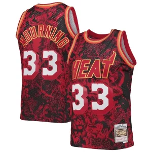 Alonzo Mourning Miami Heat Hardwood Classics 1996/97 Premium Lunar New Year Swingman Jersey Red - Livraison gratuite - Économisez sur les frais d'expédition