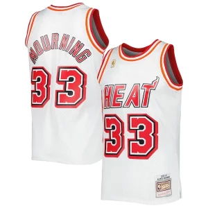 Alonzo Mourning Miami Heat Hardwood Classics Swingman Jersey White Tendance - Pour les fans de la ligue - Un maillot authentique de la compétition