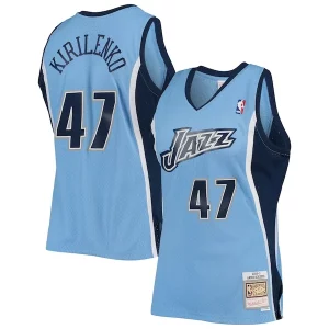 Andrei Kirilenko Confortable Utah Jazz 2009/10 Hardwood Classics Swingman Jersey Powder Blue - Confort et style combinés - Pour un look exceptionnel