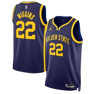Andrew Wiggins Golden State Exceptionnel Warriors Jordan Brand Unisex Swingman Jersey Statement Edition Navy - Vêtement de fan emblématique - Montrez votre amour pour l'équipe