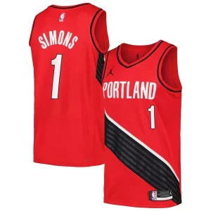 Anfernee Simons Portland Trail Blazers Jordan Brand Swingman Player Exquisite Jersey Statement Edition Red/Black - Maillot de marque reconnue - Faites confiance à la qualité