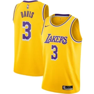 Anthony Davis Los Angeles Lakers Nike Swingman Classique Jersey Gold Icon Edition - Pour les matchs d'athlétisme - Restez frais et confortable