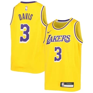 Anthony Davis Los Angeles Lakers Nike Youth Swingman Jersey Icon Edition Charming Gold - Pour les matchs d'athlétisme - Restez frais et confortable