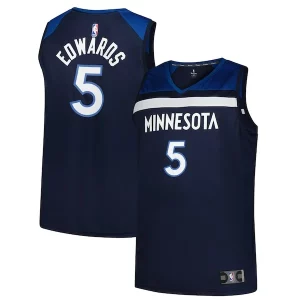 Anthony Edwards Minnesota Timberwolves Big & Tall Fast Break Jersey Icon Edition Superbe Navy - Fait à la main - Un produit unique et de qualité