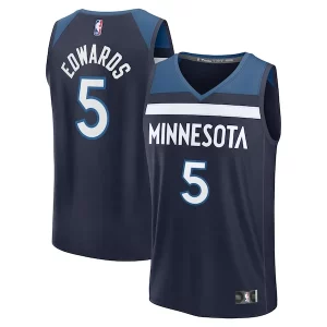 Anthony Edwards Minnesota Timberwolves Fast Break Replica Player Jersey Collectible Icon Edition Navy - Giftez-le à un fan dévoué - Livraison en temps pour les fêtes