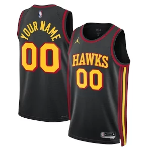 Atlanta Hawks Jordan Brand Unisex 2022/23 Swingman Custom Jersey Statement Edition Refiné Black - Maillot de collection - Un bijou pour les amateurs