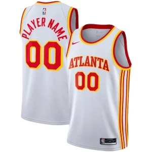 Atlanta Hawks Nike 2020/21 Swingman Custom Jersey Premium Association Edition White - Fait à la main - Un produit unique et de qualité
