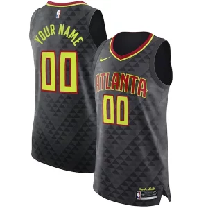 Atlanta Hawks Nike Authentic Custom Jersey Haut de gamme Black Icon Edition - Fait à la main - Un produit unique et de qualité