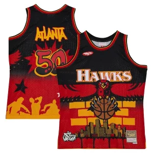 Atlanta Hawks x Tats Cru Hardwood Classics Fashion Jersey Black Refiné - Offre spéciale - Achetez maintenant et économisez