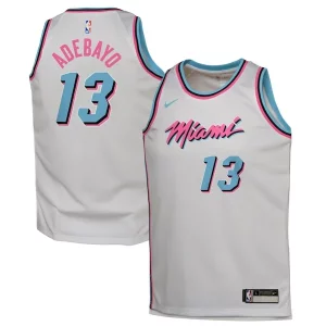 Bam Adebayo Miami Heat Nike Youth 2024/25 Swingman Player Jersey City Magnifique Edition White - Pour les amateurs de basketball passionnés - Livraison rapide
