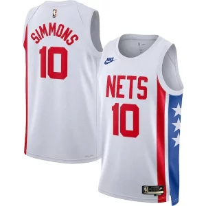 Ben Superbe Simmons Brooklyn Nets Nike Swingman Jersey Classic Edition White - Fait à la main - Un produit unique et de qualité