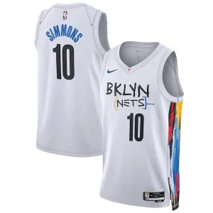 Ben Simmons Brooklyn Nets Nike Unisex 2022/23 Swingman Jersey City Bold Edition White - Événement exclusif - Soyez l'un des premiers à avoir ce maillot