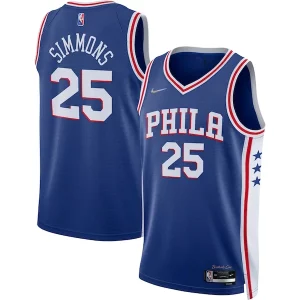 Ben Simmons Philadelphia 76ers Nike 2021/22 Diamond Swingman Jersey Éclatant Icon Edition Royal - Idéal pour les soirées de sport - Montrez votre style