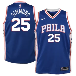 Ben Simmons Philadelphia 76ers Nike Youth Unique Swingman Jersey Royal Icon Edition/White - Nouvelle arrivée - Êtes-vous prêt pour la saison ?