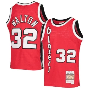 Bill Walton Portland Trail Blazers Youth 1976/77 Hardwood Classics Bold Swingman Jersey Black - Idéal pour les collectionneurs - Qualité premium garantie