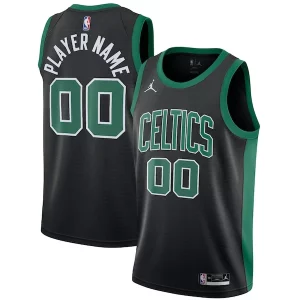 Boston Celtics Magnifique Jordan Brand Swingman Custom Jersey Statement Edition Black - Style contemporain - Restez à la mode avec ce maillot