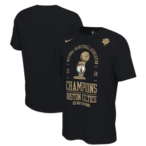 Boston Unique Celtics Nike 18 Time NBA Finals Champions Locker Room T Shirt Black - Vêtement de fan emblématique - Montrez votre amour pour l'équipe