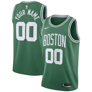 Boston Celtics Nike 2020/21 Swingman Custom Jersey Icon Edition Kelly Dashing Green - Vêtement de fan emblématique - Montrez votre amour pour l'équipe