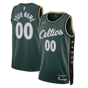 Boston Celtics Nike Magnifique Unisex 2022/23 Swingman Custom Jersey City Edition Kelly Green - Maillot authentique - Reproduit avec soin