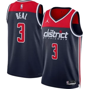 Bradley Beal Confortable Washington Wizards Jordan Brand Unisex Swingman Jersey Statement Edition Navy - Maillot de qualité supérieure - Durable et résistant