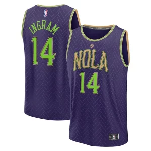 Brandon Ingram New Orleans Pelicans 2024/25 Fast Dashing Break Player Jersey City Edition Purple - Édition commemorative - Souvenez-vous des moments inoubliables