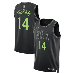 Brandon Ingram New Orleans Pelicans Distingué Nike Unisex 2023/24 Swingman Jersey Black City Edition - Maillot authentique - Reproduit avec soin