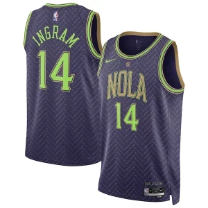 Brandon Ingram New Orleans Confortable Pelicans Nike Unisex 2024/25 Swingman Player Jersey City Edition Purple - Idéal pour les collectionneurs - Qualité premium garantie
