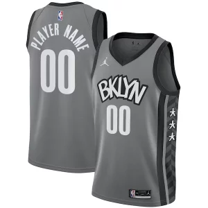 Brooklyn Nets Jordan Brand Swingman Custom Unique Jersey Statement Edition Gray - Confort et style combinés - Pour un look exceptionnel