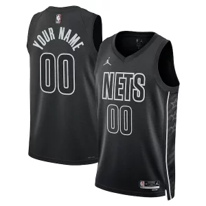 Brooklyn Nets Jordan Splendide Brand Unisex 2022/23 Swingman Custom Jersey Statement Edition Black - Édition limitée - Uniques dans leur genre