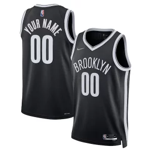 Brooklyn Nets Nike Collectible 2021/22 Diamond Swingman Custom Jersey Icon Edition Black - Maillot authentique - Reproduit avec soin