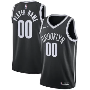 Brooklyn Nets Nike Swingman Custom Jersey Black Icon Stylish Edition - Événement exclusif - Soyez l'un des premiers à avoir ce maillot
