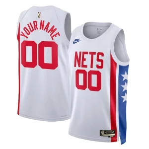 Brooklyn Nets Nike Unisex 2022/23 Custom Swingman Splendide Jersey Classic Edition White - Confort et style combinés - Pour un look exceptionnel