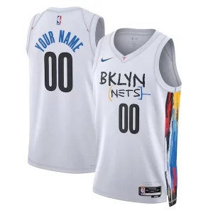 Brooklyn Nets Nike Unisex 2022/23 Swingman Custom Sophistiqué Jersey City Edition White - Stock limité - Commandez vite votre maillot exclusif
