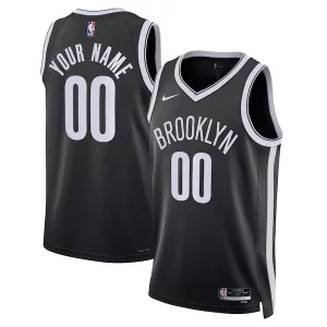 Brooklyn Nets Stylish Nike Unisex Swingman Custom Jersey Black Icon Edition - Édition commemorative - Souvenez-vous des moments inoubliables