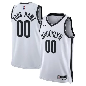 Brooklyn Nets Nike Unisex Swingman Custom Bold Jersey White Association Edition - Offre spéciale - Achetez maintenant et économisez