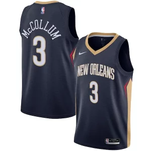 C.J. McCollum New Orleans Pelicans Nike Swingman Jersey Collectible Icon Edition Navy - Édition limitée - Uniques dans leur genre