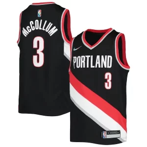C.J. McCollum Luxueux Portland Trail Blazers Nike Youth 2021/22 Diamond Swingman Jersey Icon Edition Black - Pour les fans de la ligue - Un maillot authentique de la compétition