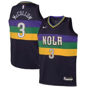 CJ McCollum New Orleans Pelicans Nike Youth Éclatant Swingman Jersey City Edition Purple - Design innovant - Écarte-vous du commun des mortels