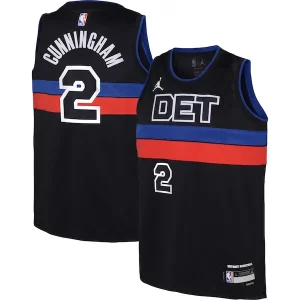 Cade Cunningham Detroit Sophistiqué Pistons Jordan Brand Youth Swingman Jersey Statement Edition Black - Maillot de collection - Un bijou pour les amateurs