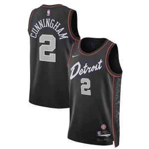 Cade Cunningham Detroit Pistons Nike Unisex Moderne 2023/24 Swingman Jersey Black City Edition - Livraison gratuite - Économisez sur les frais d'expédition