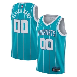 Charlotte Hornets Jordan Brand 2020/21 Swingman Custom Jersey Premium Icon Edition Teal - Giftez-le à un fan dévoué - Livraison en temps pour les fêtes