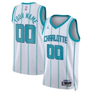 Charlotte Hornets Jordan Brand Unisex Distingué Swingman Custom Jersey White Association Edition - Maillot de collection - Un bijou pour les amateurs