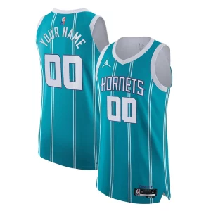 Charlotte Hornets Nike 2021/22 Exceptionnel Diamond Swingman Authentic Custom Jersey Icon Edition Teal - Pour les amateurs de basketball passionnés - Livraison rapide