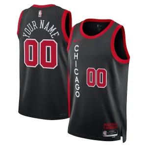 Chicago Bulls Nike Unisex 2023/24 Unique Custom Swingman Jersey Black City Edition - Événement exclusif - Soyez l'un des premiers à avoir ce maillot