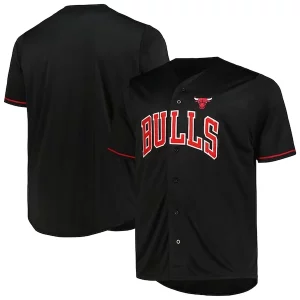Chicago Bulls Profile Big & Dashing Tall Pop Jersey Black - Fait à la main - Un produit unique et de qualité