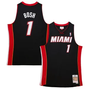 Chris Bosh Miami Heat Hardwood Classics Swingman Jersey Black Confortable - Garantie satisfaction - Si vous n'êtes pas satisfait